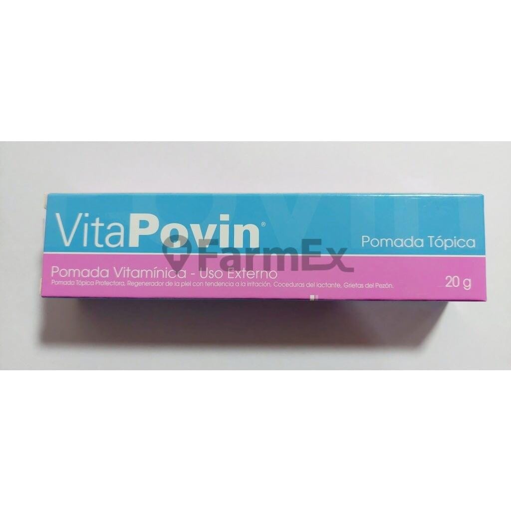 VitaPovin "pomada vitamínica" x 20 g Farmex-Fonasa-Persistente